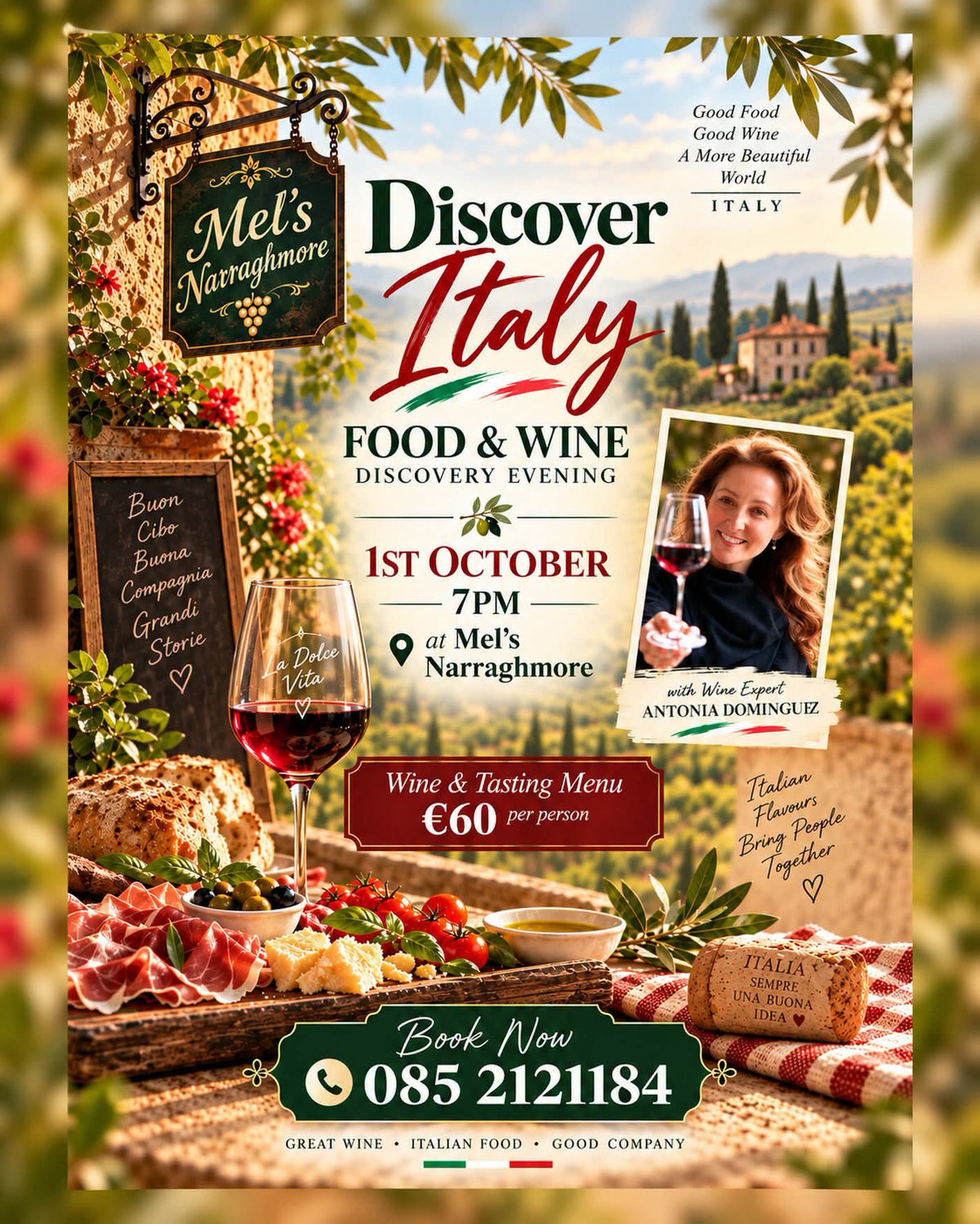 Italian Wine & Food Pairing Ticket | 1 October 2026
